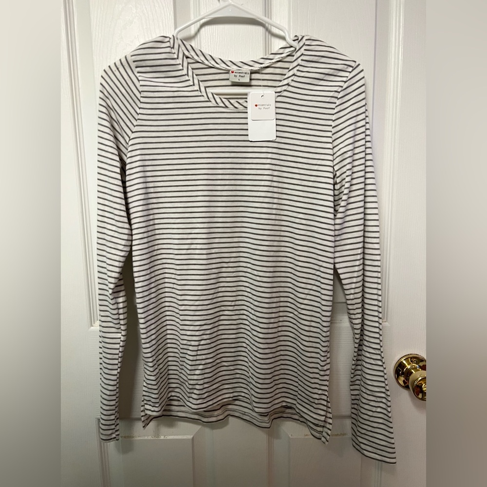 New striped long sleeve shirt